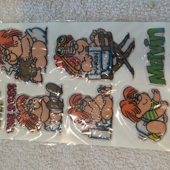 Marvin. Puffy Stickers - Colorful Cartoon Set - Picture 5 of 7